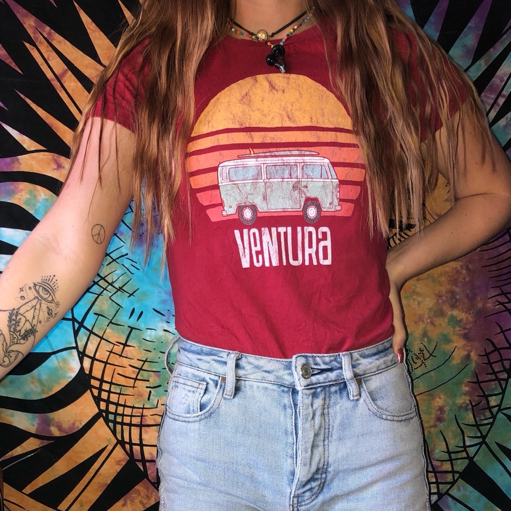 Red sunset t-shirt